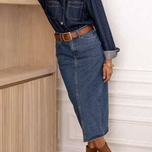 NWT Oraije Paris Denim Skirt